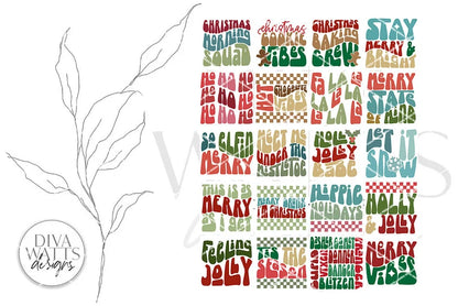 Oh What Fun! Retro Christmas SVG Bundle | 50 Designs