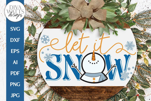 Let It Snow SVG | Christmas Winter Design