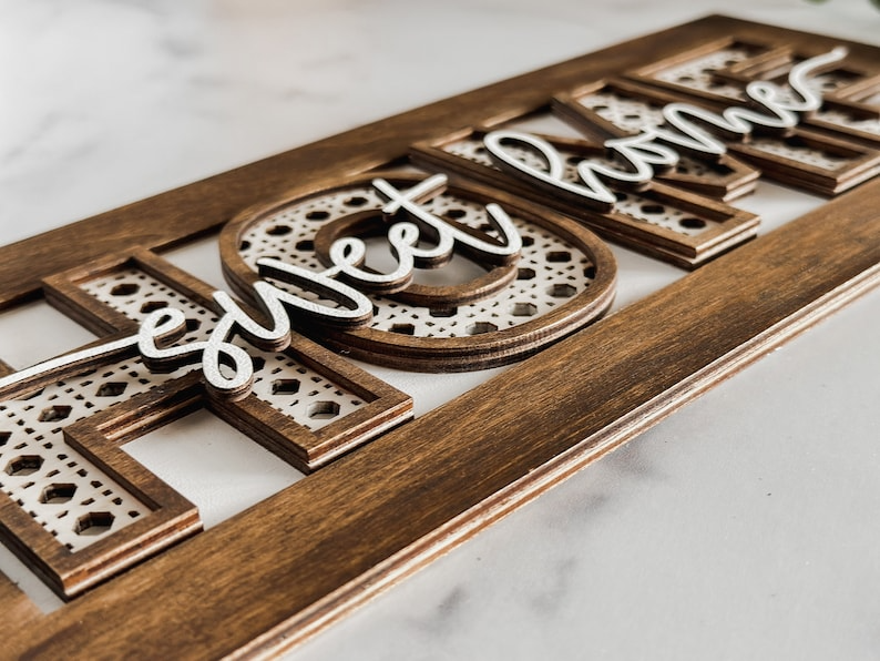 Home Sweet Home Boho Rattan Cane Laser SVG | Glowforge Sign