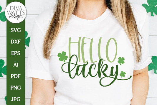 Hello Lucky SVG | St Patrick's Day Design
