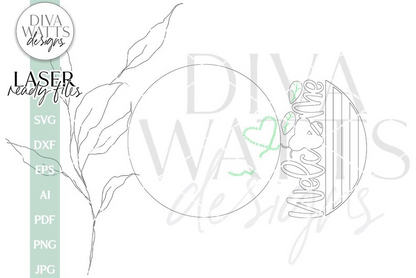 Welcome With Bee Glowforge Laser SVG | Door Hanger Design