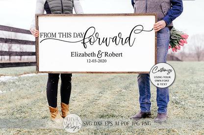 From This Day Forward SVG | Wedding & Marriage Sign SVG | dxf and more