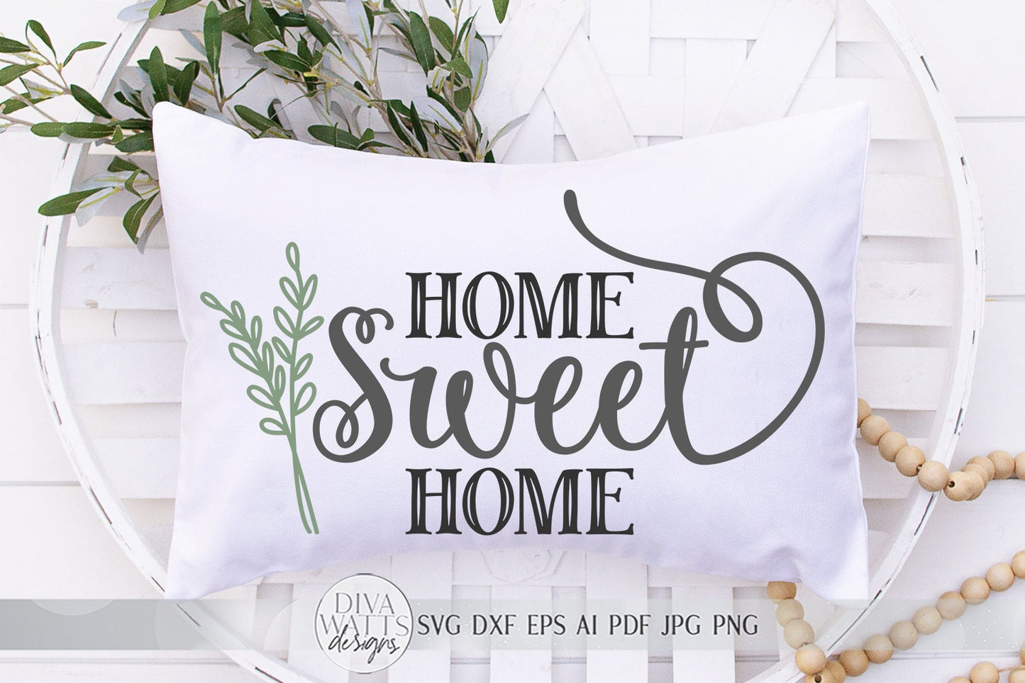 Home Sweet Home SVG | Farmhouse Sign SVG | dxf and more