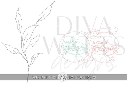 Hello and Welcome SVG Daisies Welcome Sign svg Floral Welcome Sign svg Flower Door Hanger svg Spring Sign svg Cricut svg Spring Flowers svg