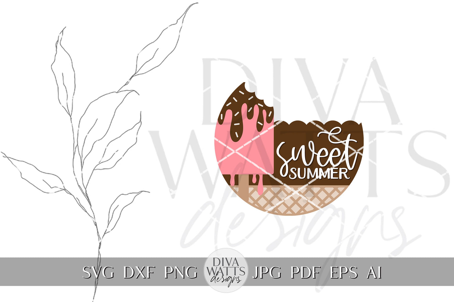 Sweet Summer SVG Summer Popsicle svg Door Hanger For Summer SVG Door Hanger SVG For Summer Sign Summer Round Sign svg Summer Round svg