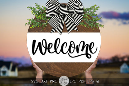 Welcome SVG Welcome Sign svg Welcome Door Hanger SVG Simple Door Hanger svg Simple Welcome svg Simple svg For Making Signs svg Cricut svg