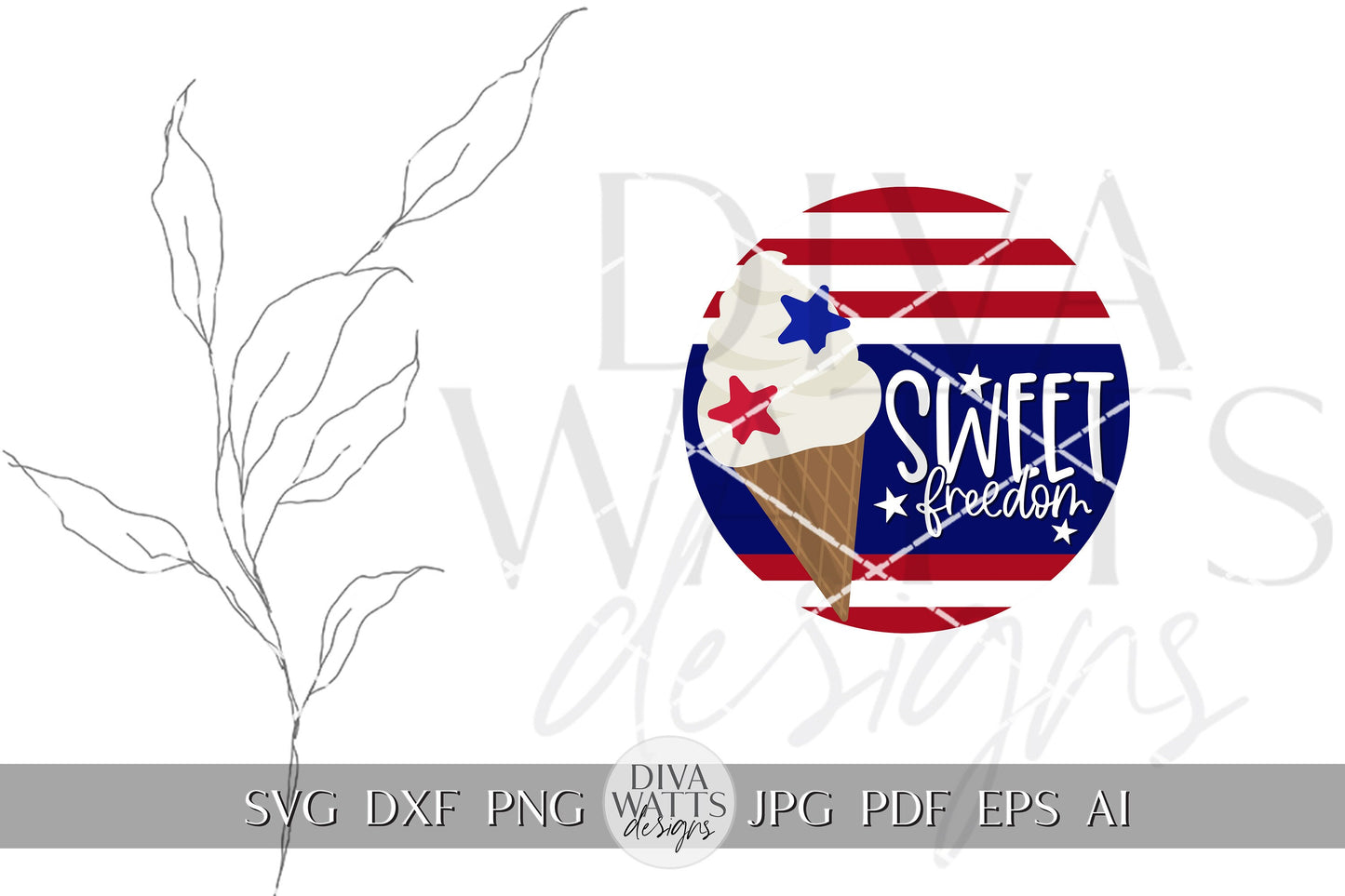 Sweet Freedom SVG Flag 4th Of July Door Hanger SVG Door Hanger For 4th of July svg For Porch Patriotic svg 4th of July Cricut svg Sign