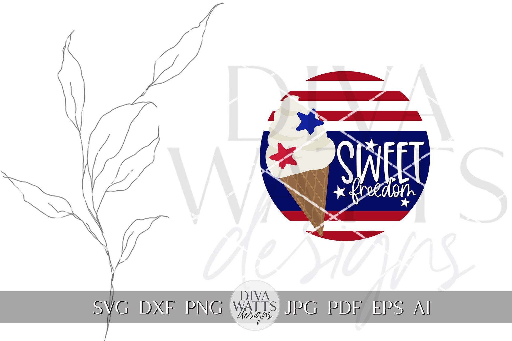 Sweet Freedom SVG Flag 4th Of July Door Hanger SVG Door Hanger For 4th of July svg For Porch Patriotic svg 4th of July Cricut svg Sign