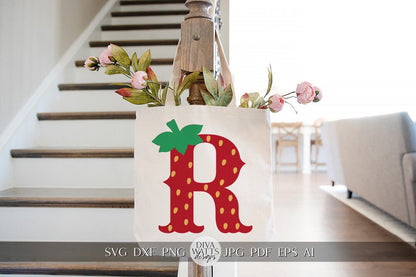 Strawberry Alphabet SVG Alphabet SVG Strawberry Letters SVG Strawberry svg Font Strawberry Letters For Shirt svg Strawberry Word svg Cricut