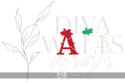 Strawberry Alphabet SVG Alphabet SVG Strawberry Letters SVG Strawberry svg Font Strawberry Letters For Shirt svg Strawberry Word svg Cricut