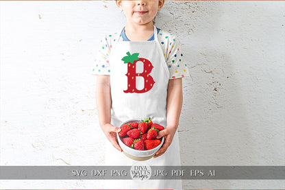 Strawberry Alphabet SVG Alphabet SVG Strawberry Letters SVG Strawberry svg Font Strawberry Letters For Shirt svg Strawberry Word svg Cricut