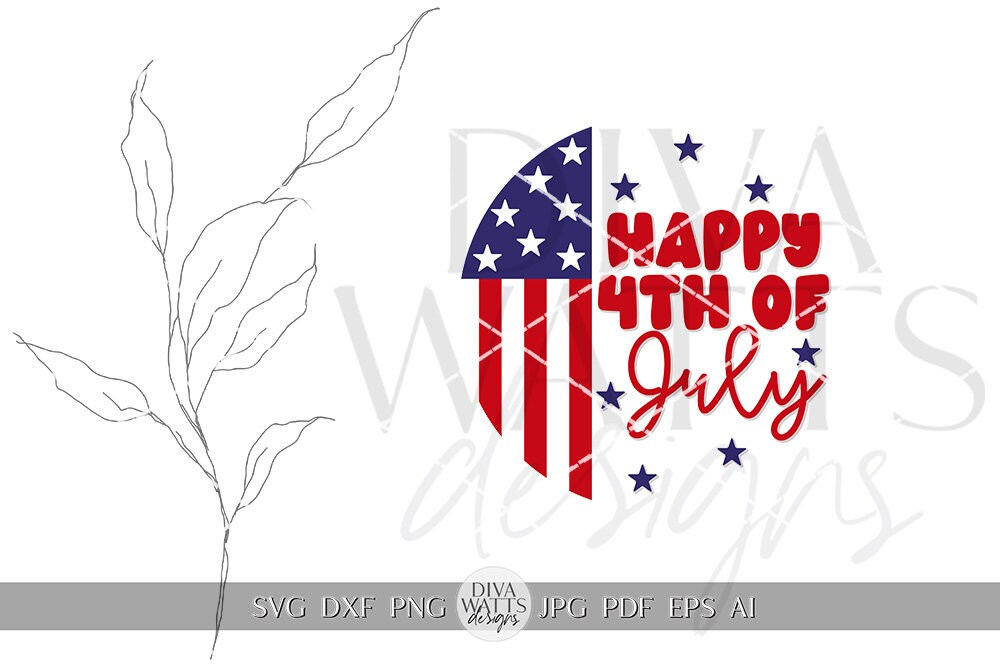 Happy 4th Of July SVG Flag 4th Of July Door Hanger SVG Door Hanger For 4th of July svg For Porch Patriotic svg 4th of July Cricut svg