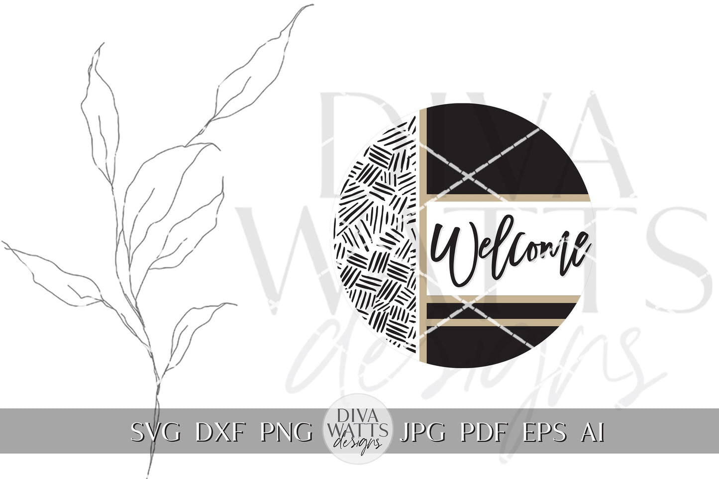 Welcome SVG Boho Door Hanger SVG Farmhouse Door Hanger SVG Welcome svg Home Decor svg Geometric Door Hanger svg Cricut Boho svg Door Decor