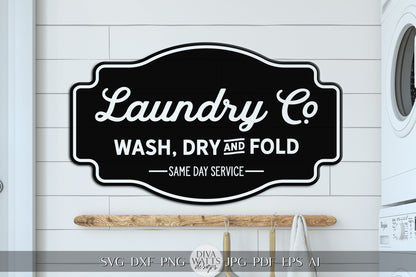 Laundry Co SVG Laundry Room svg Modern Farmhouse Laundry Room svg Modern Farmhouse svg Farmhouse Laundry svg Cricut Laundry svg Modern svg