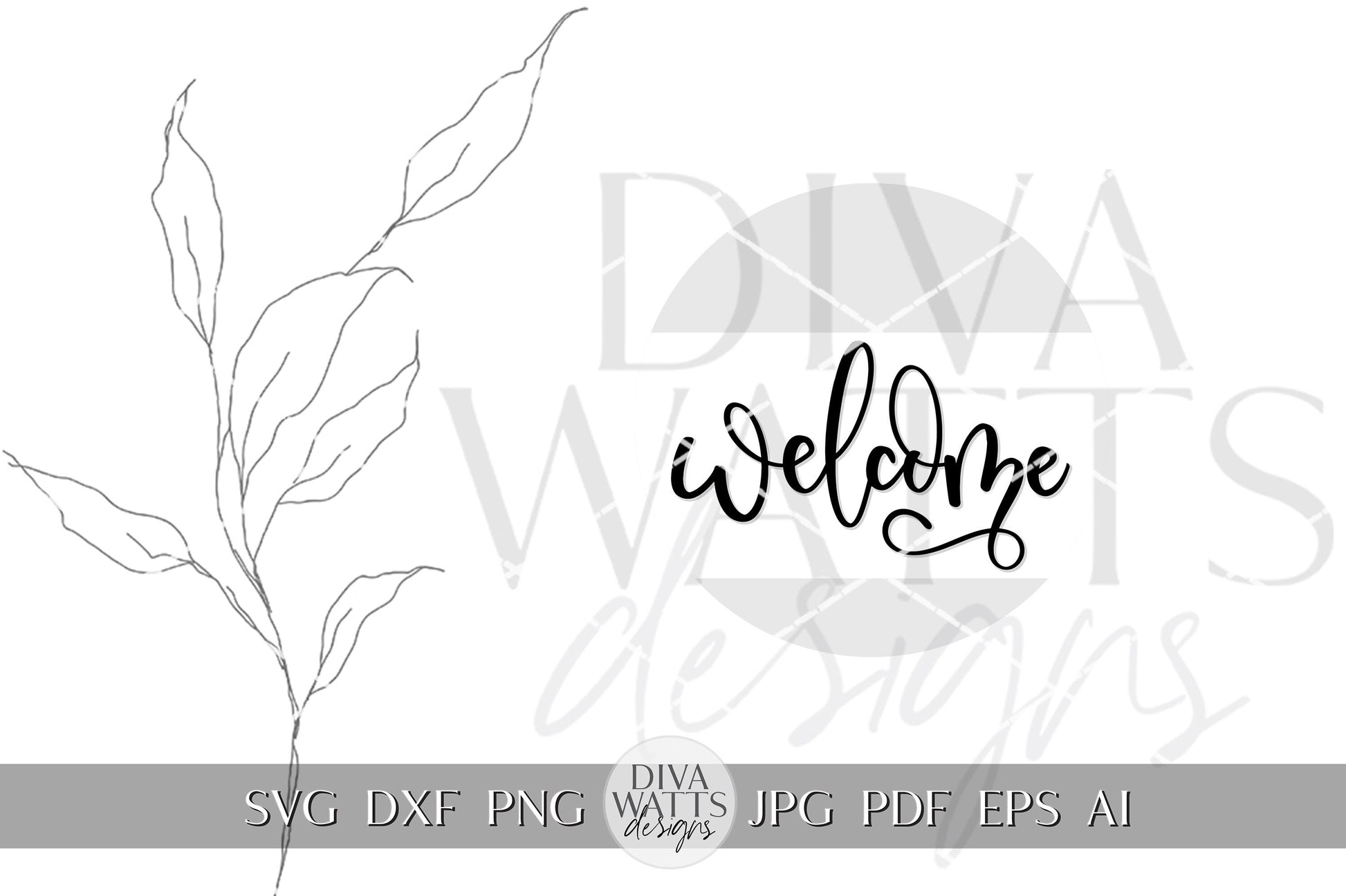 Welcome SVG Simple Door Hanger svg Door Hanger SVG Welcome Sign SVG Round Door hanger svg Simple Welcome Sign svg Cricut svg Welcome svg