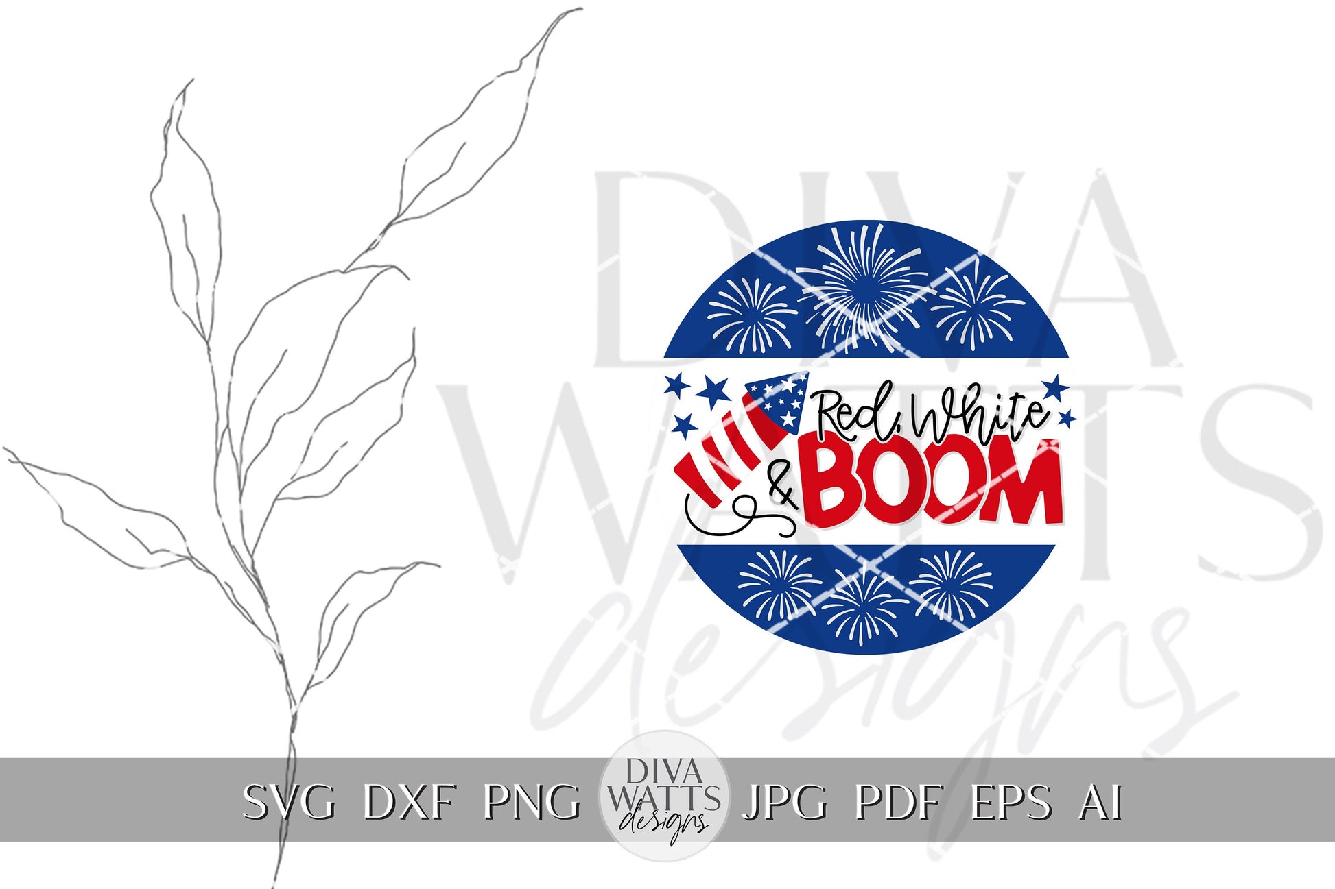 Red White and Boom SVG Flag 4th Of July Door Hanger SVG Door Hanger For 4th of July svg For Porch Patriotic svg 4th of July Cricut svg