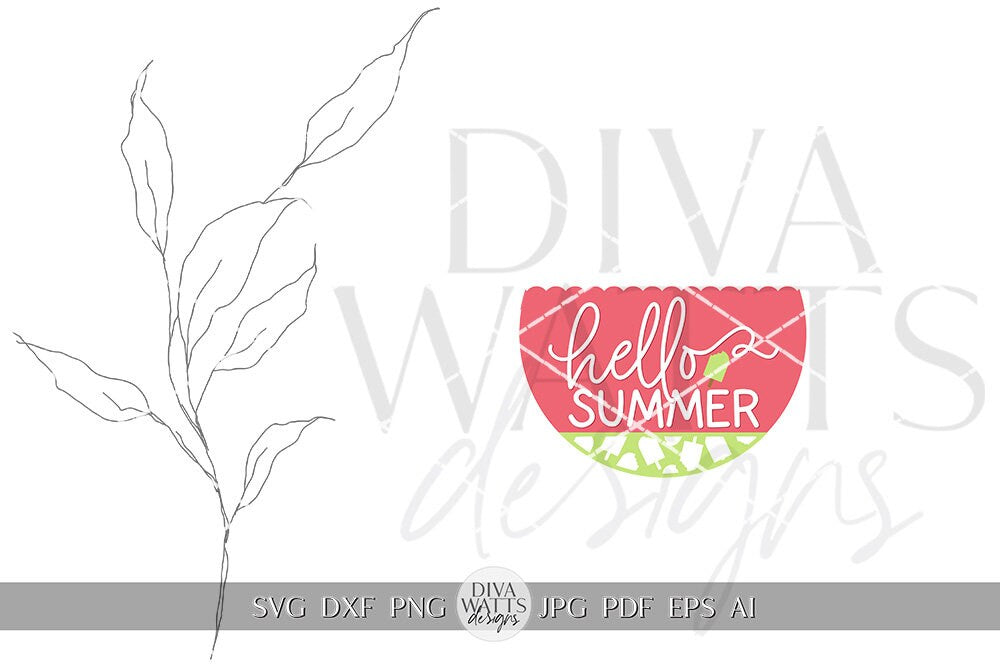 Hello Summer SVG Summer Popsicle svg Door Hanger For Summer SVG Door Hanger SVG For Summer Sign Summer Ice Cream Round Sign svg Summer Round