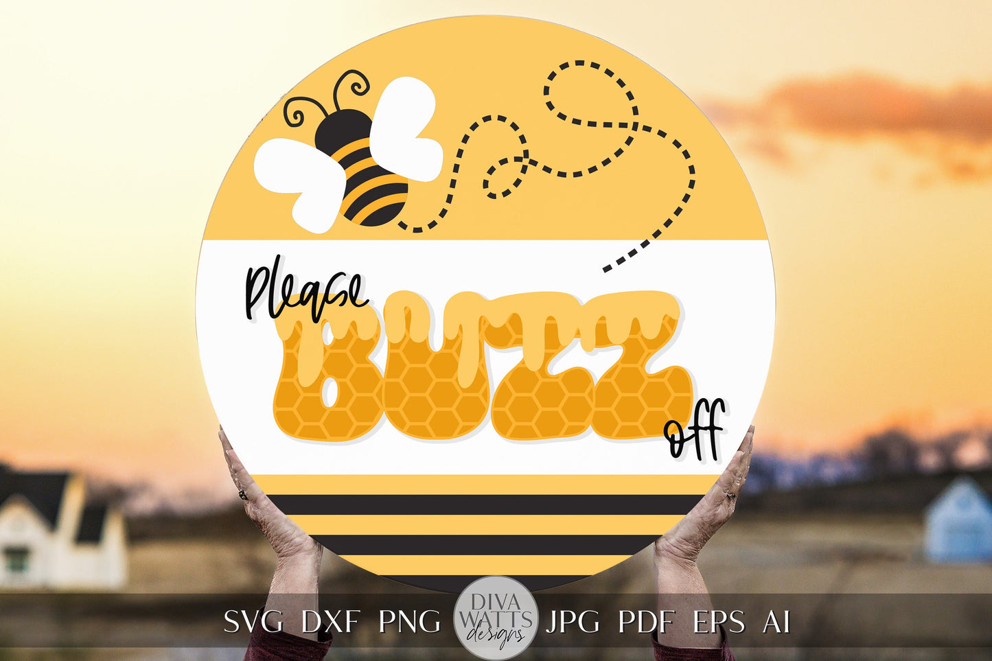 Please Buzz Off Is SVG Honey Bee svg Honey svg Bee Welcome Sign svg Bee Welcome Sign svg Bee Door Hanger svg Summer svg Funny Cricut svg