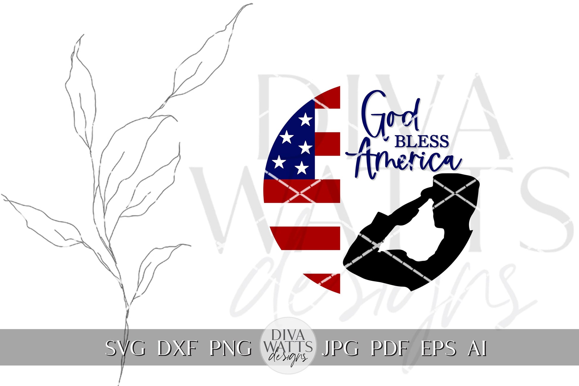 God Blessed America SVG Memorial Day svg 4th of July SVG Military SVG Independence Day svg Memorial Day Door Hanger svg