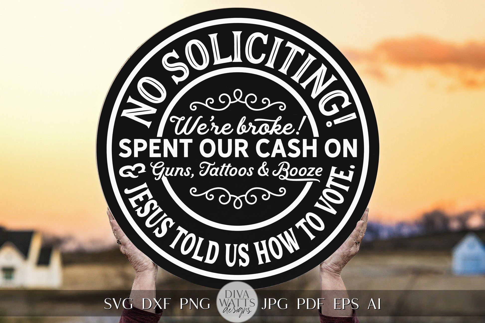 No Soliciting SVG Do Not Disturb SVG Funny No Soliciting svg No Soliciting Door Hanger svg Do Not Disturb Sign svg Cricut No Soliciting svg