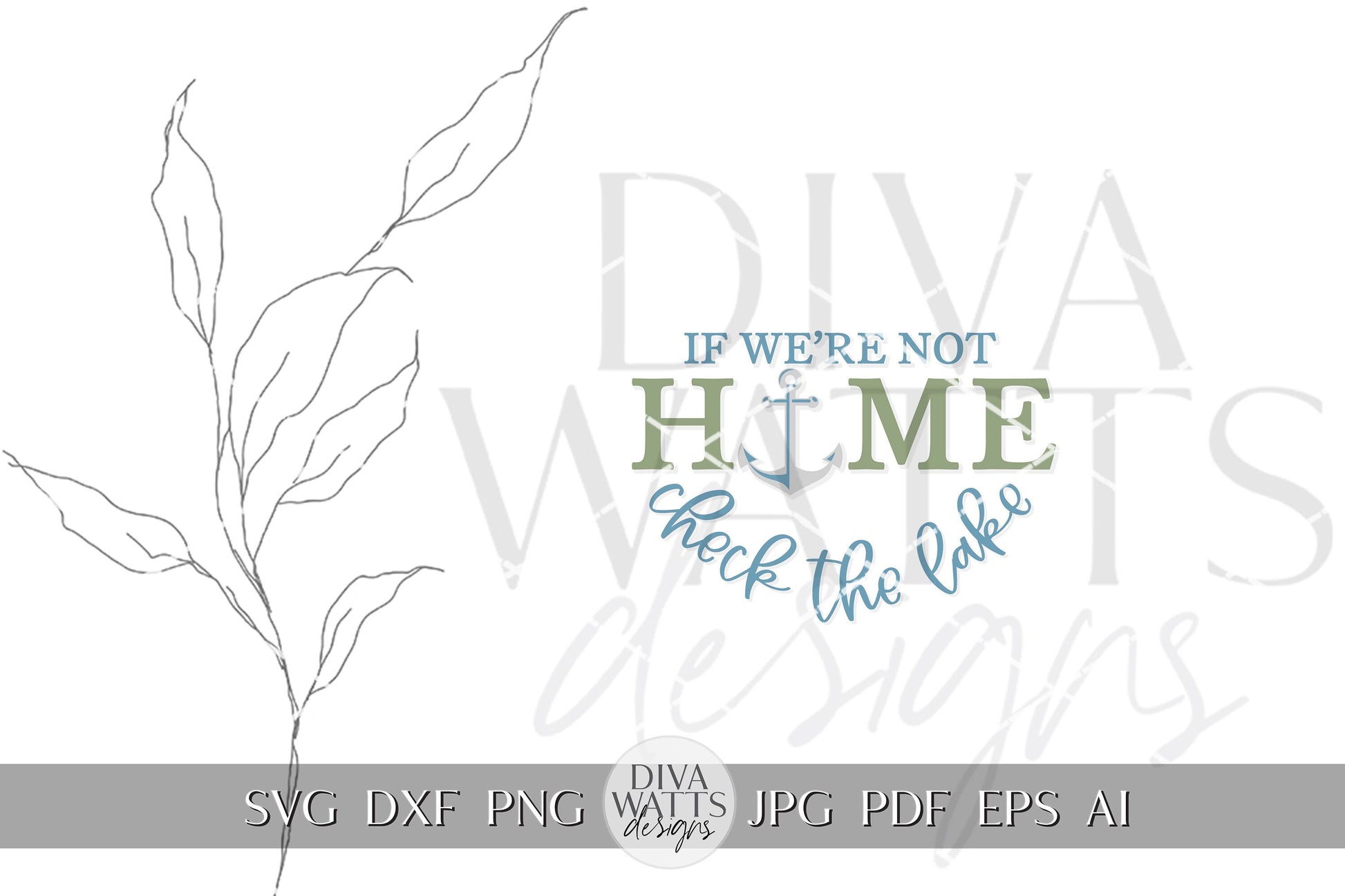 If We're Not Home Check The Lake SVG Lake House Door Hanger svg Lake SVG Gift for Lake Home svg Cricut svg For Sign
