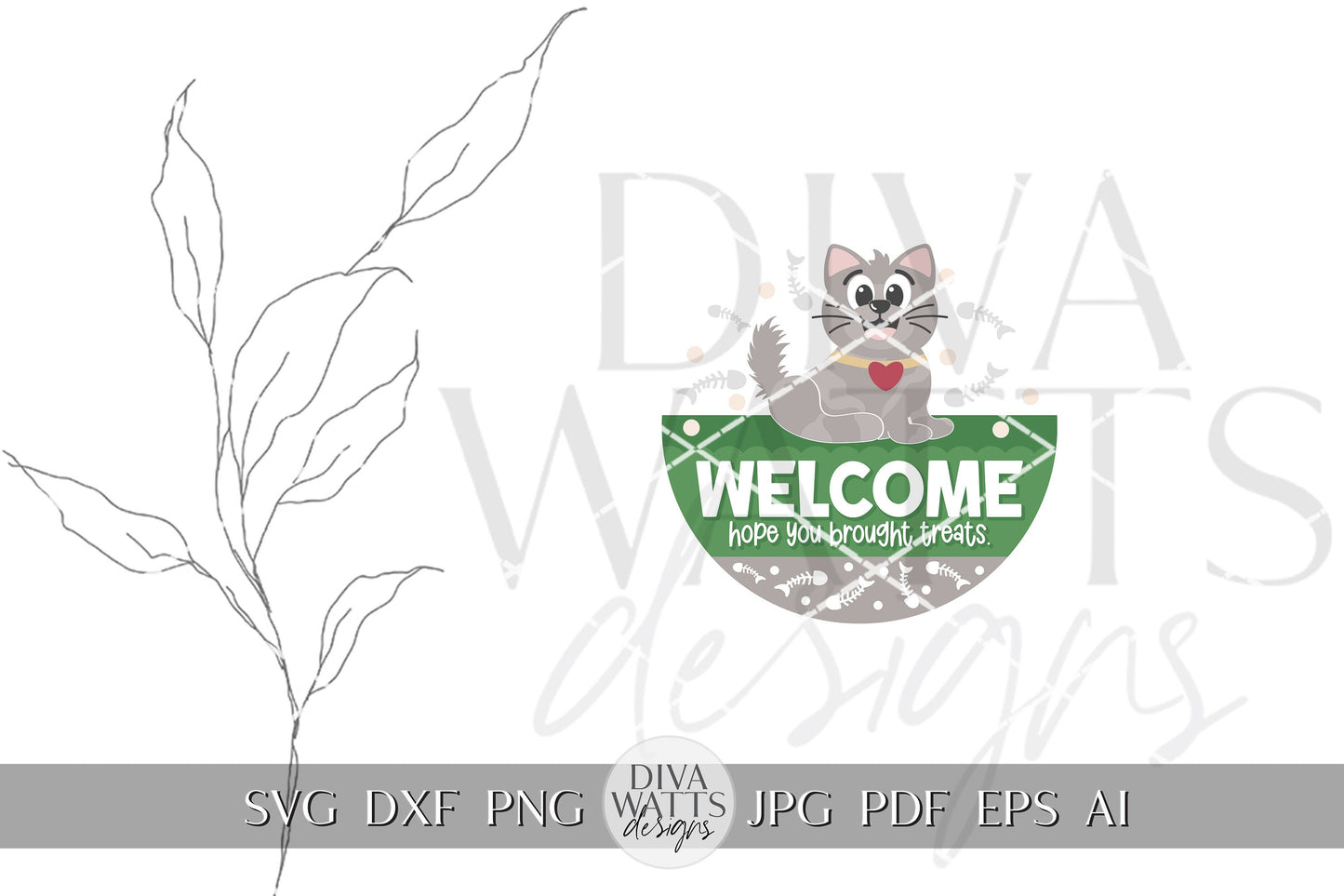 Welcome Hope You Brought Treats SVG Cat svg Pet Welcome Sign svg Dog Welcome Sign svg Summer svg Cute Cricut svg Kitty Cat SVG Kitty SVG