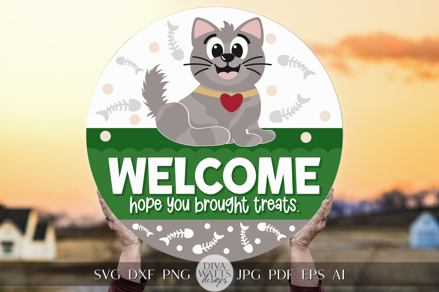 Welcome Hope You Brought Treats SVG Cat svg Pet Welcome Sign svg Dog Welcome Sign svg Summer svg Cute Cricut svg Kitty Cat SVG Kitty SVG