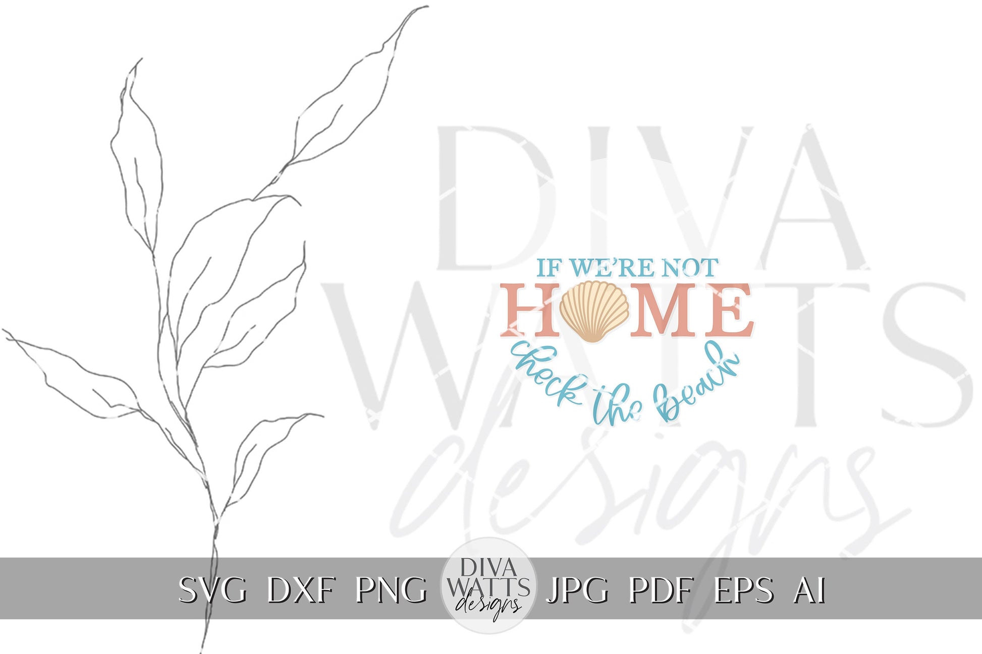 If We're Not Home Check The Beach SVG Beach House Door Hanger svg Beach SVG Gift for Beach Home svg Cricut svg For Sign