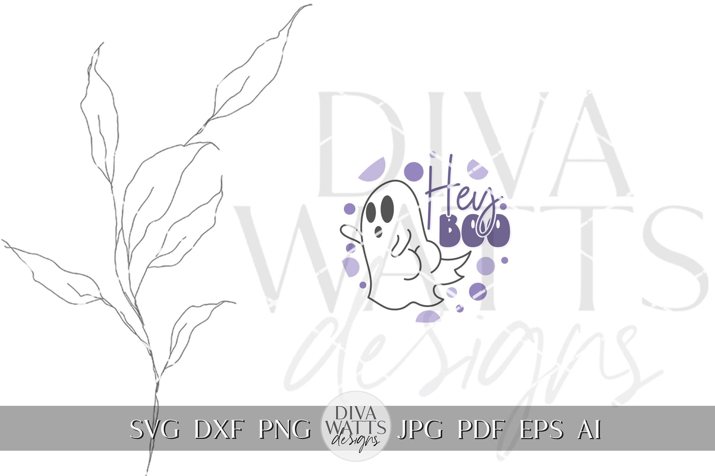 Hey Boo Ghost SVG Halloween Round Design Halloween Ghost Door Hanger Ghost With Booty svg Funny Ghost svg Ghost Decor svg Cricut svg