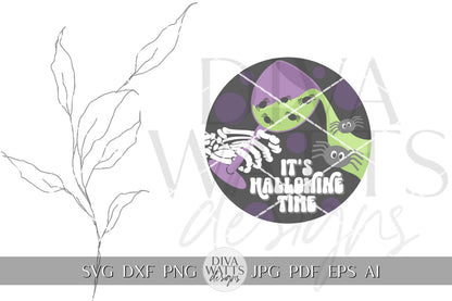 Halloween SVG Happy Halloween Door Hanger For Fall Trick Or Treat Sign SVG Halloween Hallowine Time SVG Spider svg Halloween Wine svg
