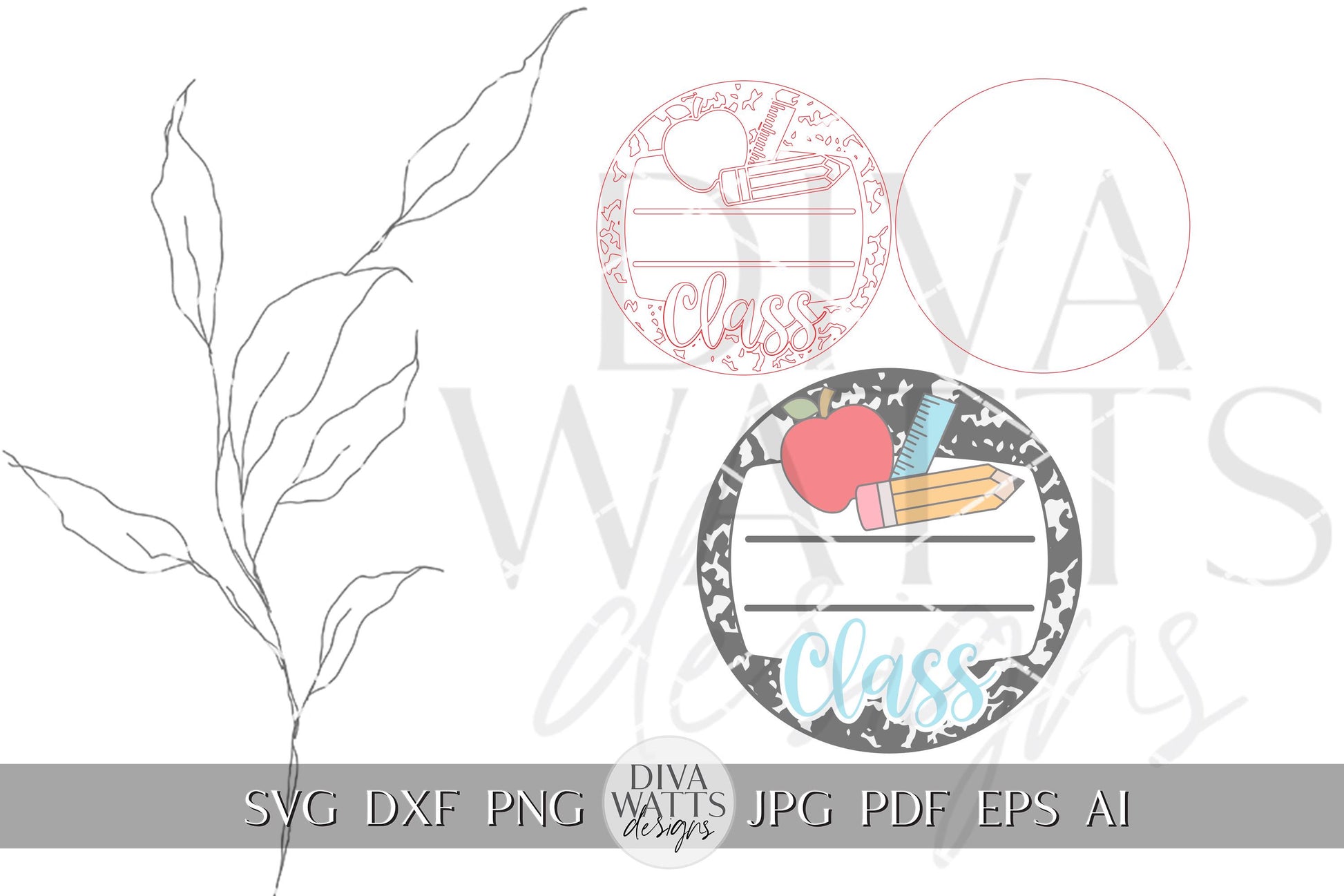 Teacher Class SVG Classroom Notebook Door Hanger Composition Book Door Hanger Composition Book SVG Teacher Sign Teacher Gift Classroom Decor