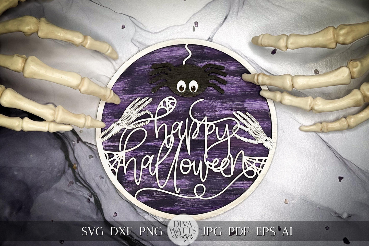 Happy Halloween SVG For Laser Sign SVG Glowforge Halloween svg Xtool SVG for Sign Laser File for Halloween svg for Laser Cut File