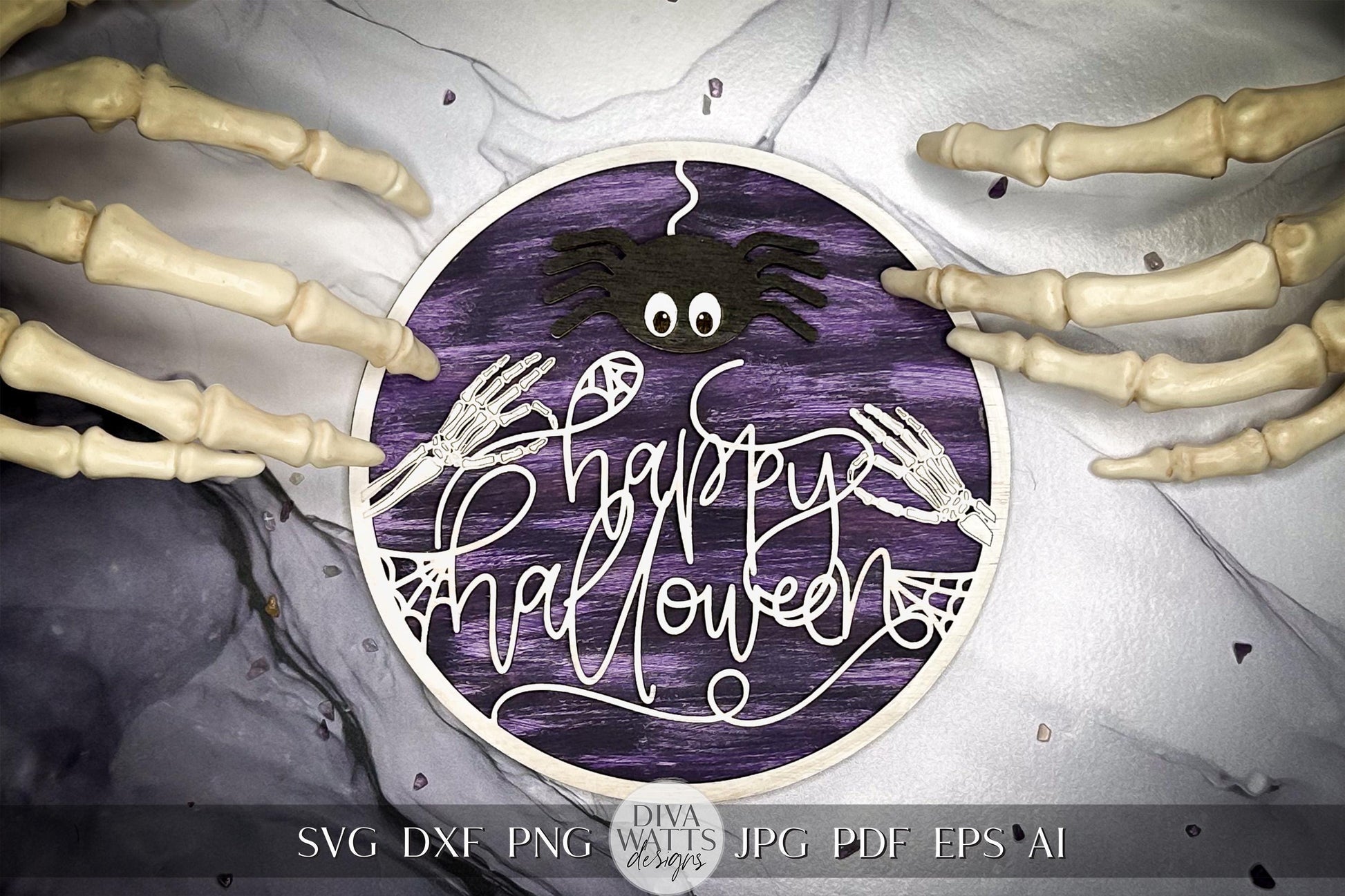 Happy Halloween SVG For Laser Sign SVG Glowforge Halloween svg Xtool SVG for Sign Laser File for Halloween svg for Laser Cut File