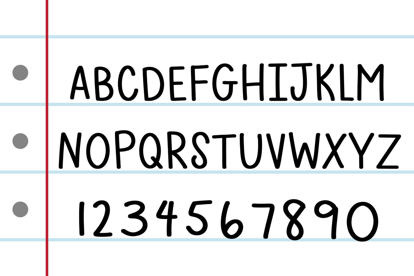 Basic Notebook Font Simple Font Cute Font Planner Font Neat Handwriting Font Handwritten Font Sans Font Sans Serif Font Font For Cricut