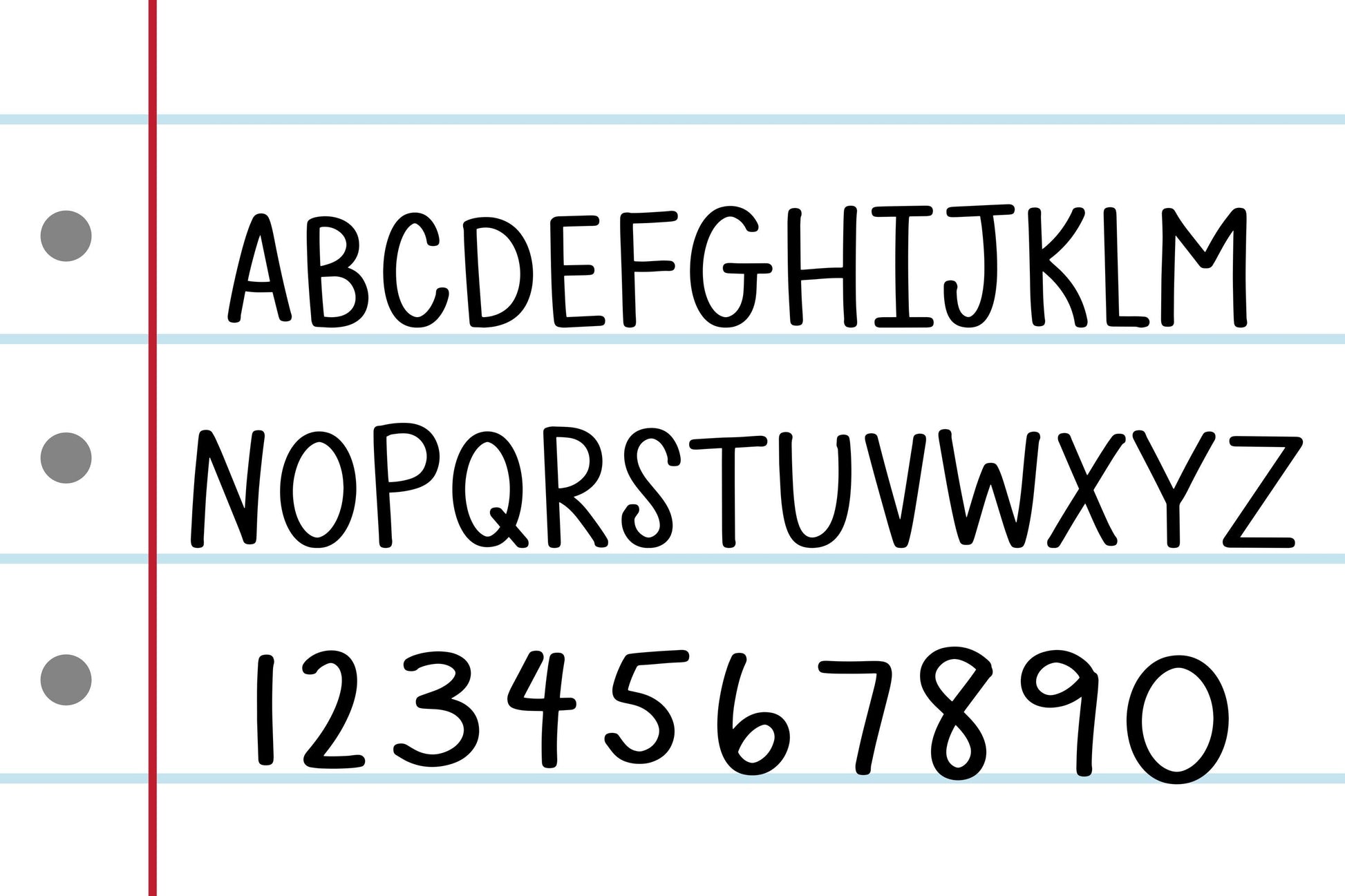 Basic Notebook Font Simple Font Cute Font Planner Font Neat Handwriting Font Handwritten Font Sans Font Sans Serif Font Font For Cricut