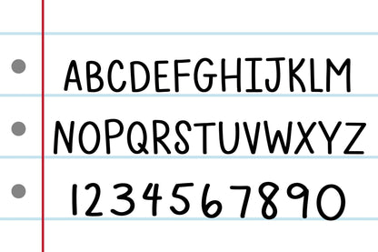 Basic Notebook Font Simple Font Cute Font Planner Font Neat Handwriting Font Handwritten Font Sans Font Sans Serif Font Font For Cricut