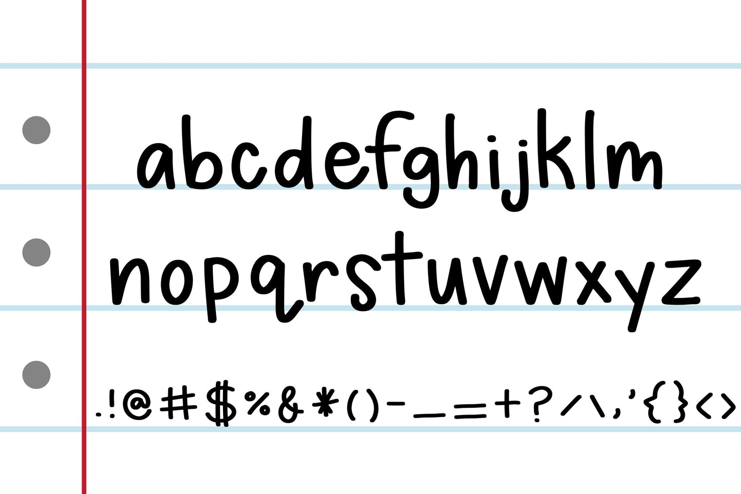 Basic Notebook Font Simple Font Cute Font Planner Font Neat Handwriting Font Handwritten Font Sans Font Sans Serif Font Font For Cricut