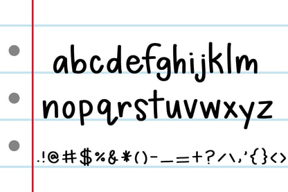 Basic Notebook Font Simple Font Cute Font Planner Font Neat Handwriting Font Handwritten Font Sans Font Sans Serif Font Font For Cricut