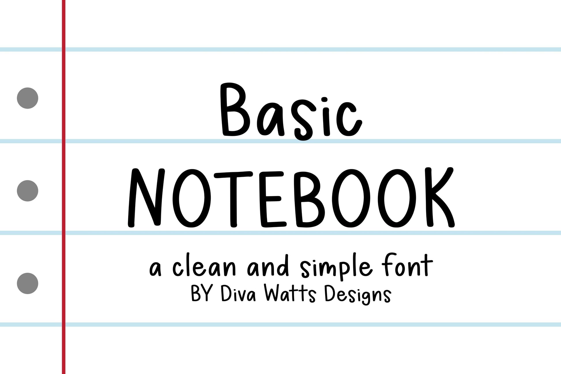 Basic Notebook Font Simple Font Cute Font Planner Font Neat Handwriting Font Handwritten Font Sans Font Sans Serif Font Font For Cricut