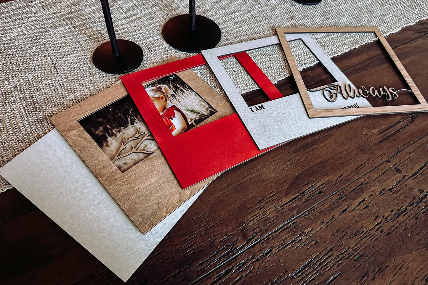 I Am Always With You Memorial Layered SVG, Shadow Box SVG with Glass, Memorial Keepsake, Sympathy Gift, DIY Layered Shadow Box Template