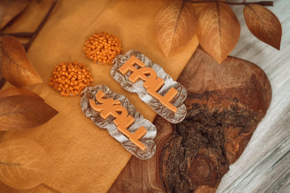Fall Y’all Earrings SVG - Autumn Glowforge SVG, Xtool SVG, Earring svg Design for Crafting!