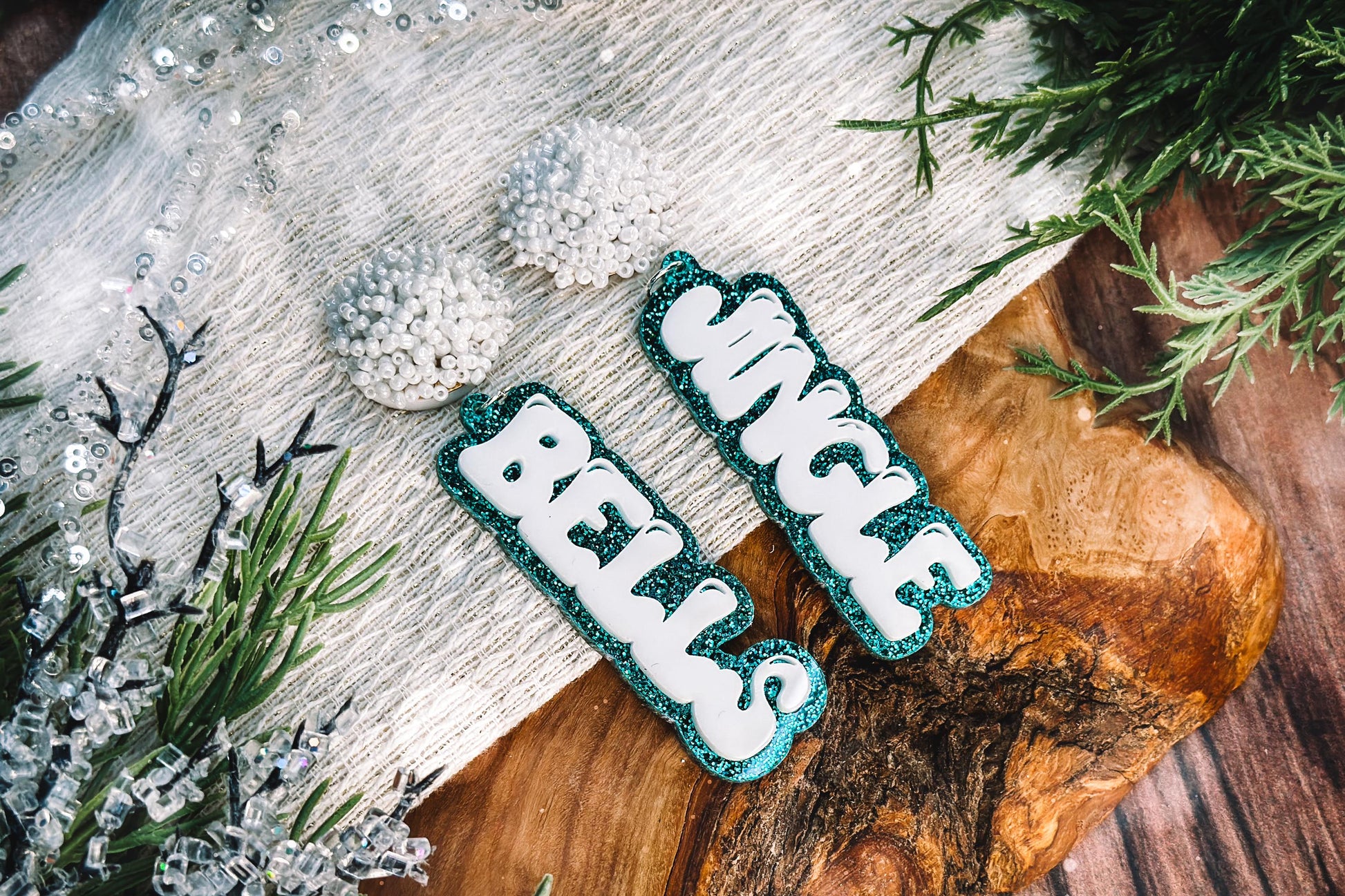 Jingle Bell Earrings SVG - Festive Glowforge SVG, Xtool SVG, Earring svg Design for Crafting!