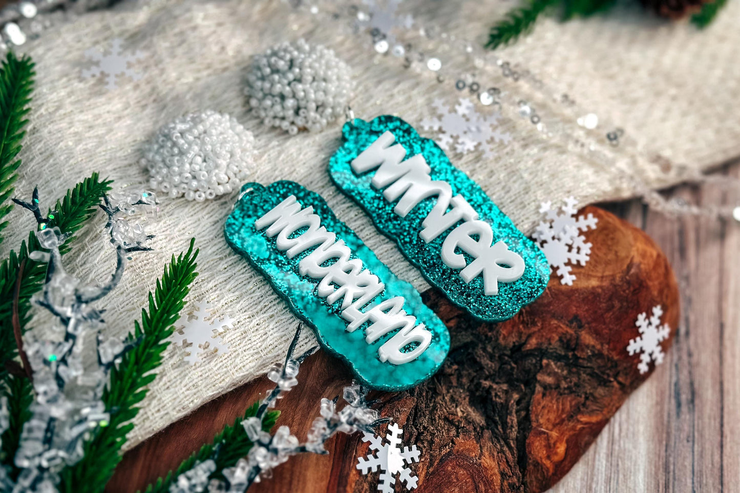 Winter Wonderland Earrings SVG - Seasonal Glowforge SVG, Xtool SVG, Earring svg Design for Crafting!