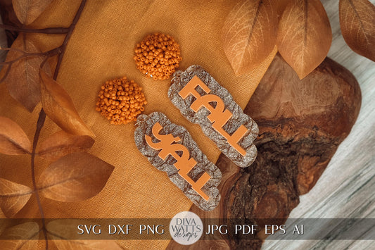 Fall Y’all Earrings SVG - Autumn Glowforge SVG, Xtool SVG, Earring svg Design for Crafting!