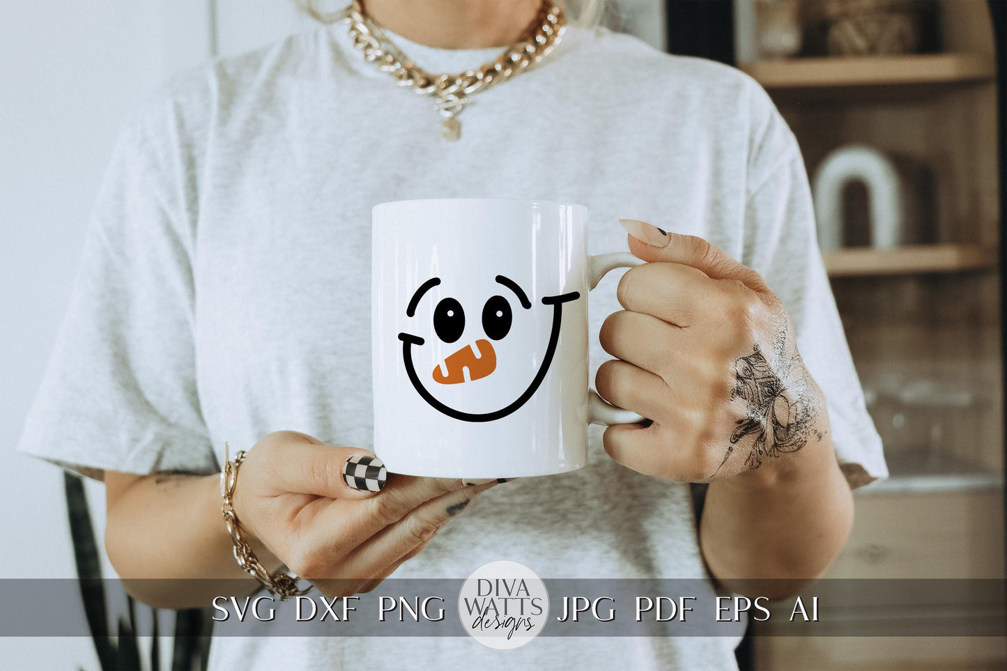 Snowman Faces SVG Bundle | 31 Cute Snowman Face Designs for Christmas Crafts | Perfect for Cricut, Silhouette & DIY Holiday Decor