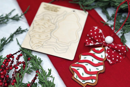 Pop-Out Christmas Tree Ornament Laser File | DIY Layered Ornament SVG | Perfect for Ornament Bar Crafting | Christmas Cookie Pop Out Laser