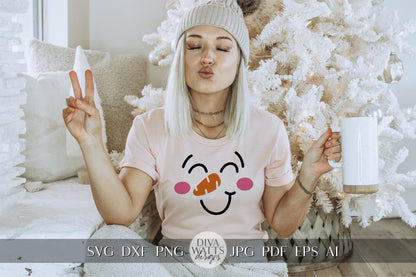 Snowman Faces SVG Bundle | 31 Cute Snowman Face Designs for Christmas Crafts | Perfect for Cricut, Silhouette & DIY Holiday Decor