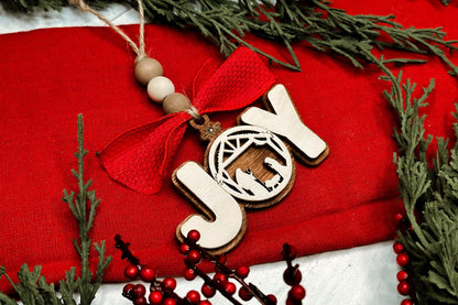 Joy to the World Ornaments SVG for Laser Cutting - Nativity-Inspired Christmas Set | Laser Ornaments SVG | Nativity Ornament SVG | Nativity
