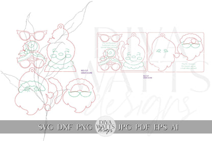 Pop-Out Christmas Tree Ornament Laser File | DIY Layered Ornament SVG | Perfect for Ornament Bar Crafting | Christmas Cookie Pop Out Laser