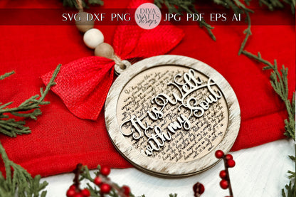 It Is Well with My Soul Ornament SVG for Laser Cutting - Elegant Hymn Design | Laser Ornament SVG | Easy Ornament svg